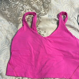 Lululemon pink tank/bra